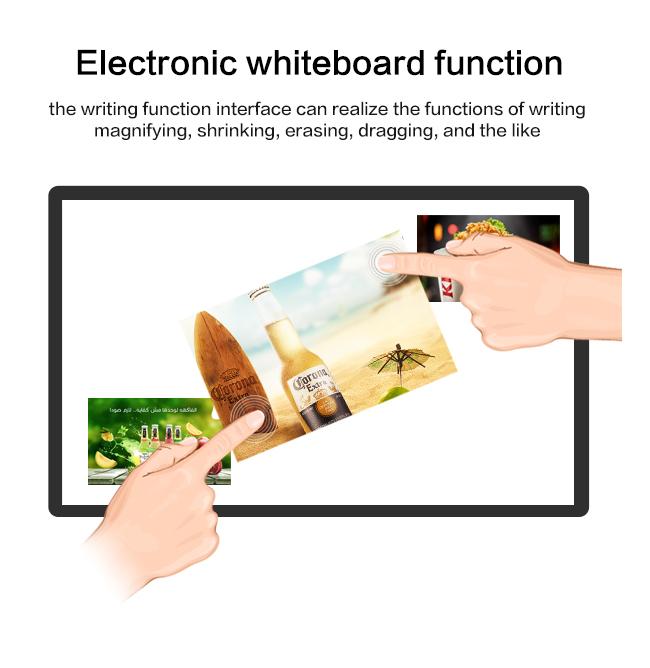 Mesa de centro de Android tabela interativa do toque do jogador de uma propaganda de 43 polegadas para encontrar a exposição de anúncio
